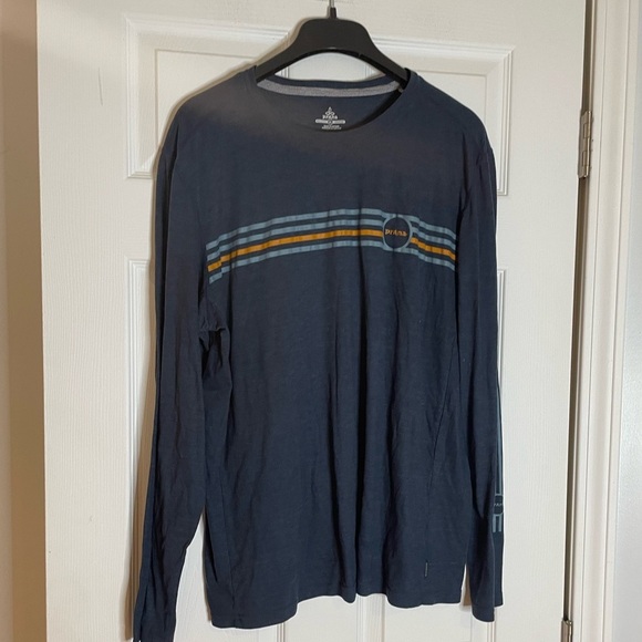 prAna Men's Prospect Heights Graphic Long Sleeve in nautical multi-stripe - XL - Picture 2 of 6